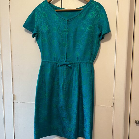 Vintage silk dress with matching jacket - Picture 4 of 9